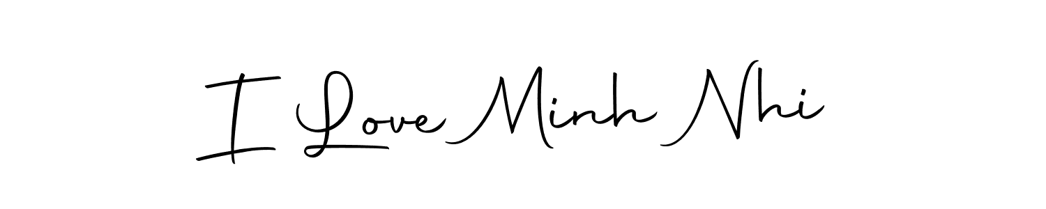 This is the best signature style for the I Love Minh Nhi name. Also you like these signature font (Autography-DOLnW). Mix name signature. I Love Minh Nhi signature style 10 images and pictures png